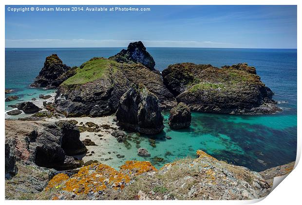 Kynance Cove Print by Graham Moore
