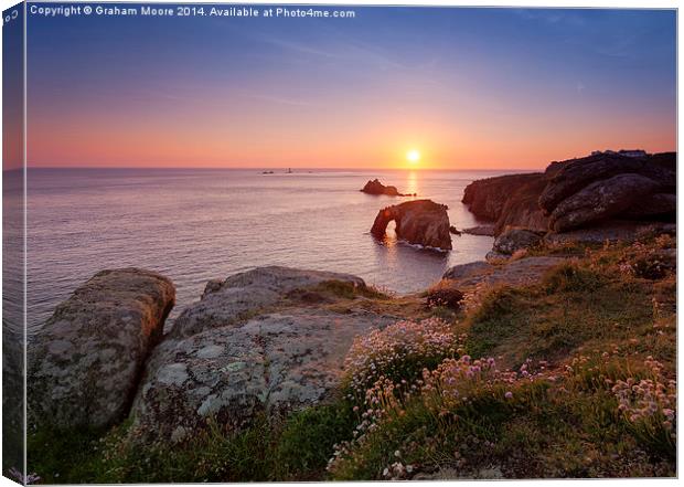 Lands End sunset Canvas Print by Graham Moore