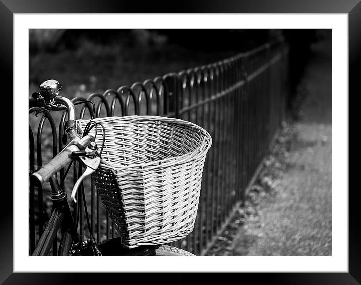  Bicycle Basket Framed Mounted Print by Jon Mills