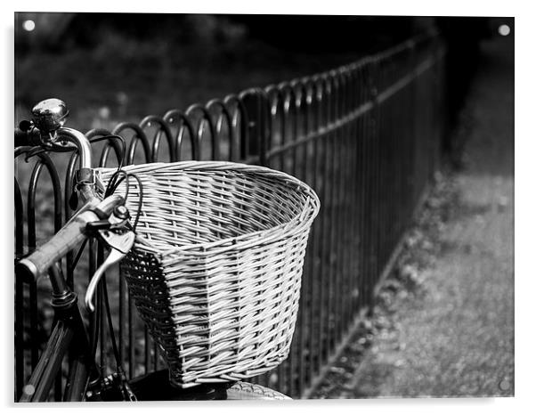  Bicycle Basket Acrylic by Jon Mills