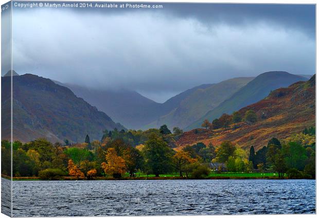  Ullswater and Fells Lake District National Park Canvas Print by Martyn Arnold