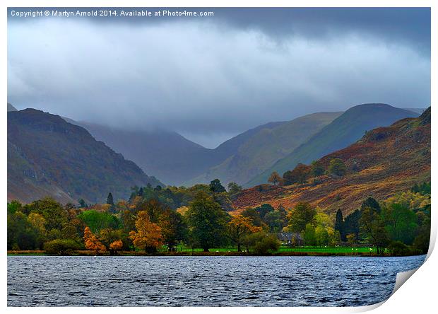  Ullswater and Fells Lake District National Park Print by Martyn Arnold
