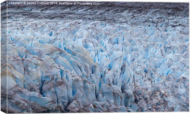 Mendenhall Glacier Crevasses Canvas Print by Darren Foltinek