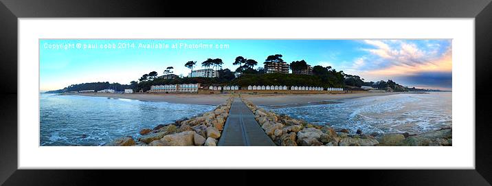 Branksome chine Framed Mounted Print by paul cobb