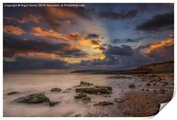 Yaverland Beach Print by Wight Landscapes
