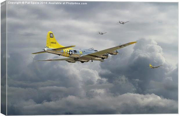  B17 - Rocky Road Home Canvas Print by Pat Speirs