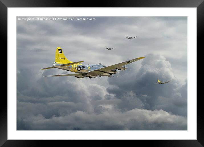  B17 - Rocky Road Home Framed Mounted Print by Pat Speirs