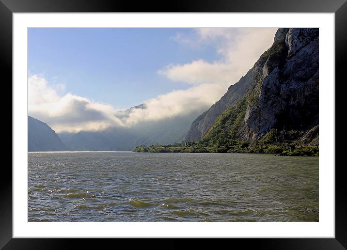  Morning Clouds on the River Danube  Framed Mounted Print by Tony Murtagh