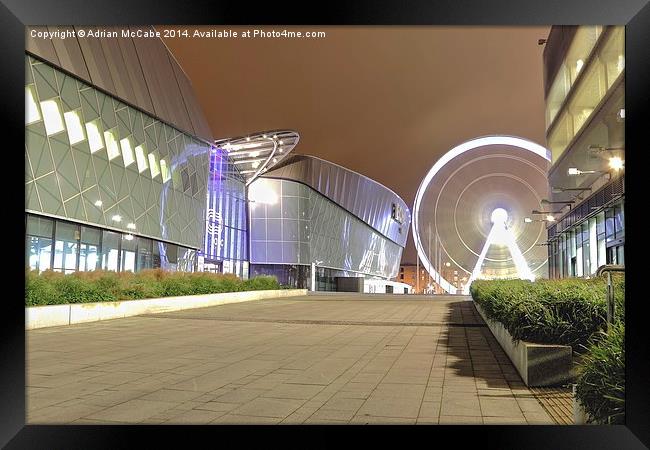  Liverpool Wheel and Echo Arena Framed Print by Adrian McCabe