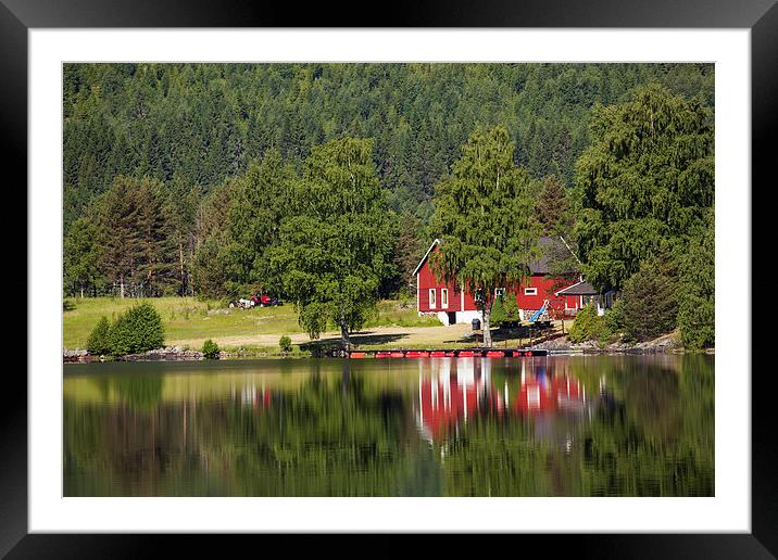Am Fjord Framed Mounted Print by Thomas Schaeffer