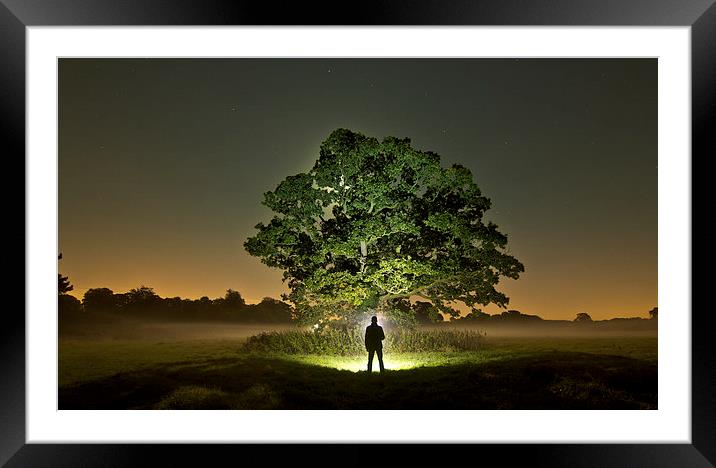  Walking In The Mist Framed Mounted Print by Rob Pitt