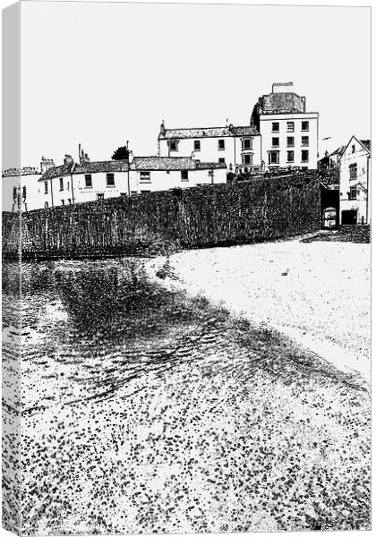 Tenby Harbour in Pembrokeshire  Canvas Print by Jonathan Evans