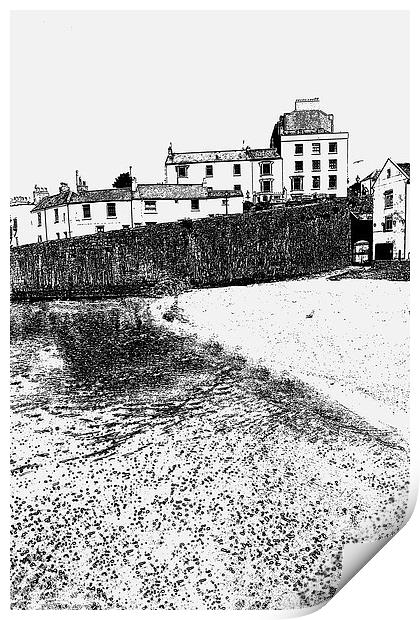 Tenby Harbour in Pembrokeshire  Print by Jonathan Evans