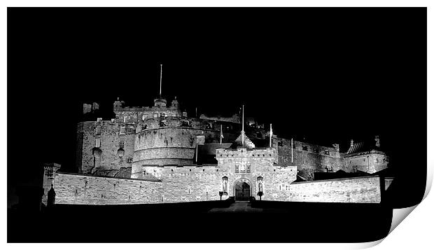  Edinburgh Castle Print by James Marsden