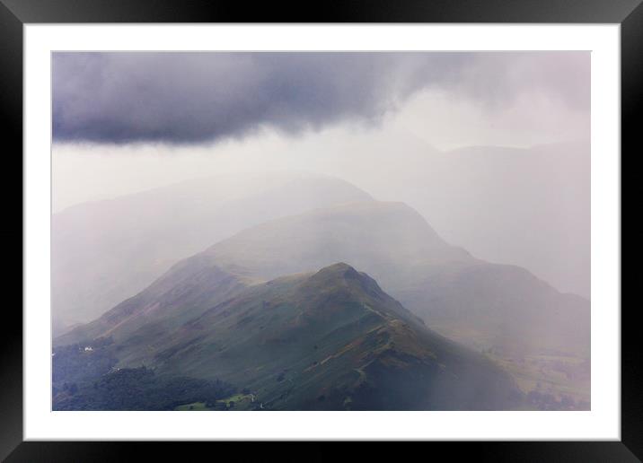  Catbells Storm Framed Mounted Print by Mat Robinson