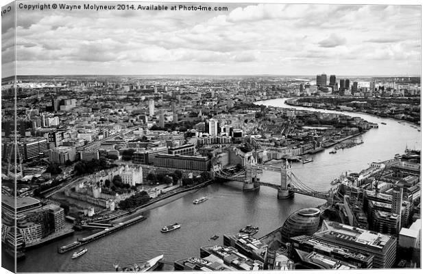  London from The Shard  Canvas Print by Wayne Molyneux