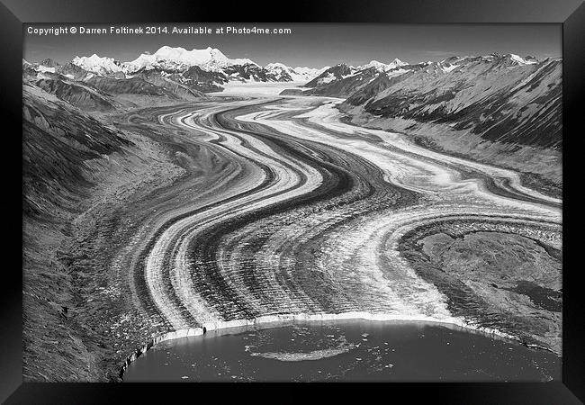 Lowell glacier, Kluane Park, Yukon, Canada Framed Print by Darren Foltinek