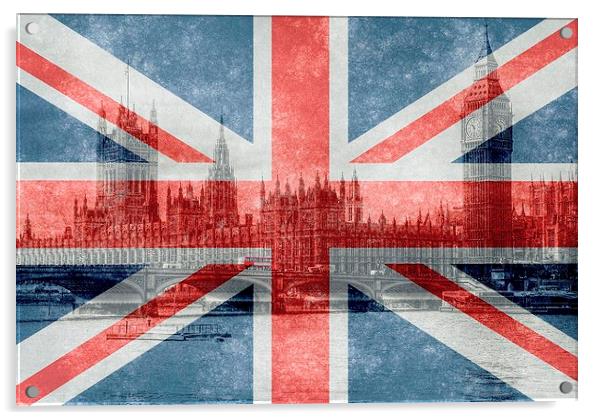  London Mix Acrylic by Louise Godwin