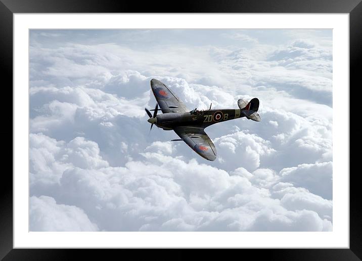 The Glorious Spitfire  Framed Mounted Print by J Biggadike