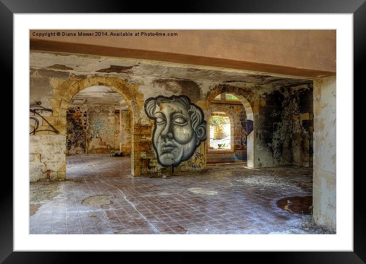  Abandoned hotel Framed Mounted Print by Diana Mower
