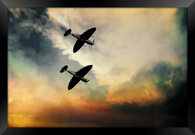 Supermarine Spitfires  Framed Print by J Biggadike