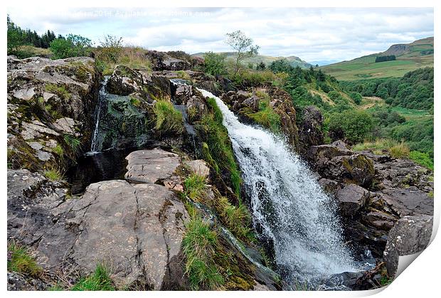  Loup of Fintry Waterfall Print by Kevin Askew