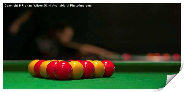 Bokeh pool Print by Richard Wilson