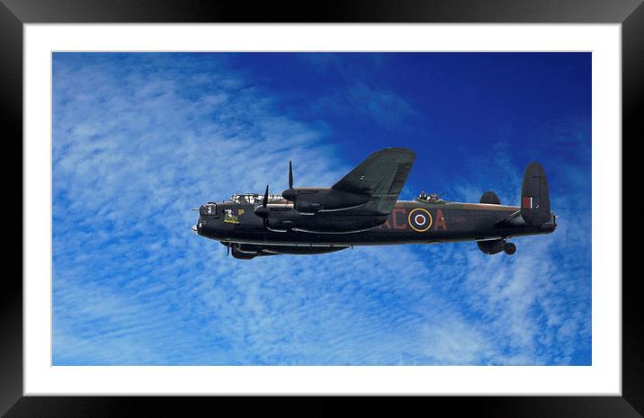  Avro Lancaster Framed Mounted Print by Geoff Storey
