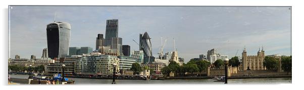 City of London Panarama  Acrylic by David French