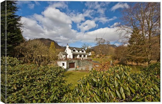  Country House - Coniston Canvas Print by Gary Kenyon
