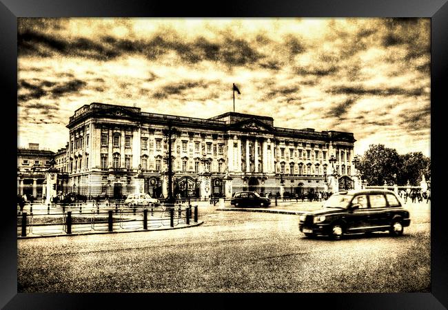 Buckingham Palace Vintage Framed Print by David Pyatt
