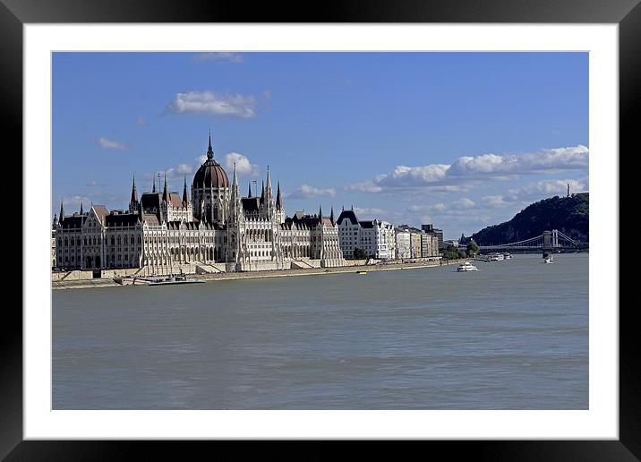 Hungarian Parliament building  Framed Mounted Print by Tony Murtagh