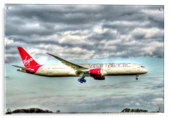 Virgin Dreamliner  Acrylic by Valerie Paterson