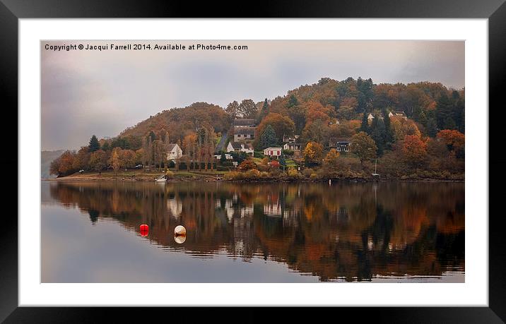  Reflections on Lake Eguzon Framed Mounted Print by Jacqui Farrell