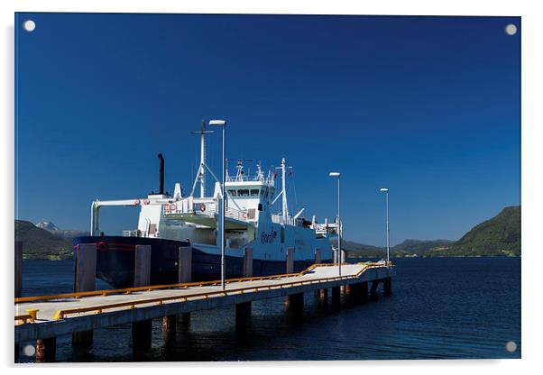 Ferry at Halsa Acrylic by Thomas Schaeffer