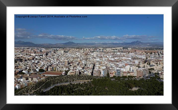  Alicante Cityscape Framed Mounted Print by Jacqui Farrell
