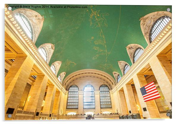  Ceiling of Grand Central Station in New York Acrylic by Steve Hughes
