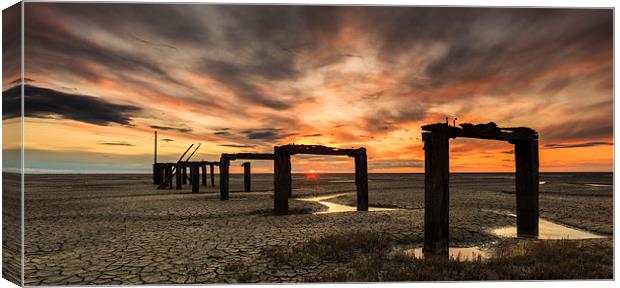 Long Lost Jetty Canvas Print by Rick Bowden