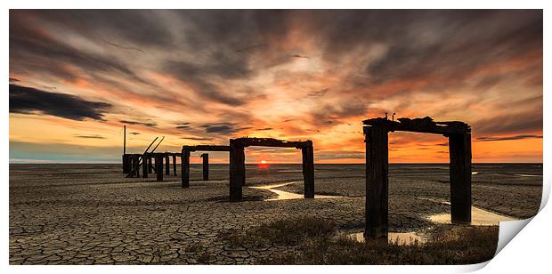 Long Lost Jetty Print by Rick Bowden