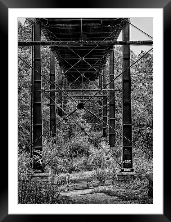  under the bridge Framed Mounted Print by Robert Bennett