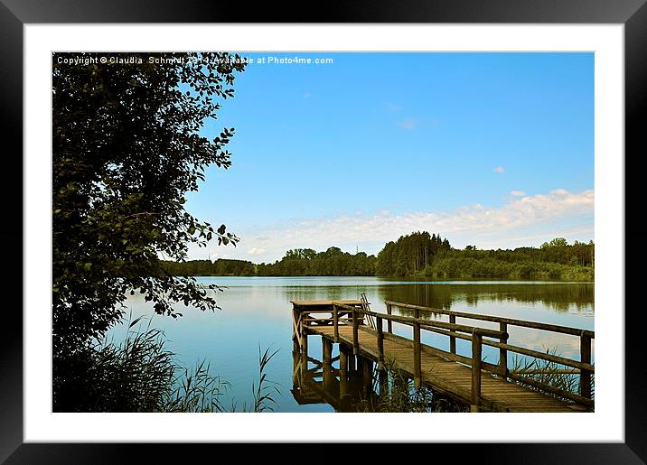  Lake Tinning Framed Mounted Print by Claudia  Schmidt