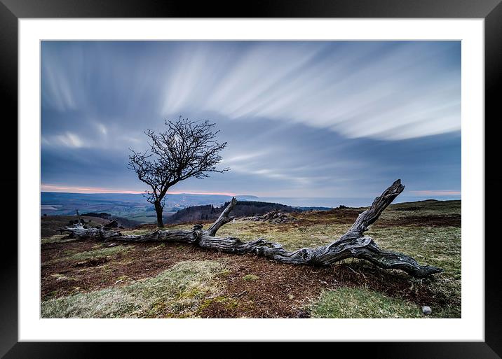 Quantock Dusk Framed Mounted Print by Bob Small