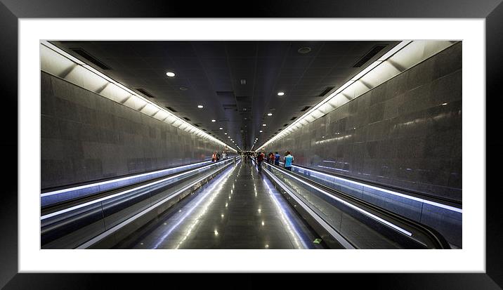  Barcelona subway Framed Mounted Print by Leighton Collins