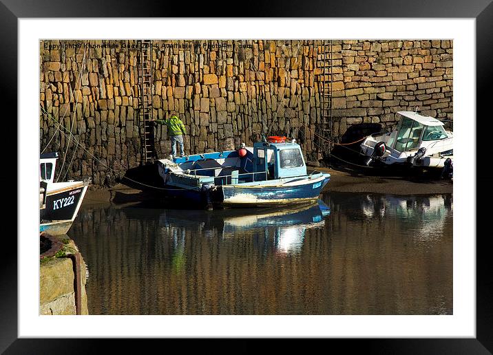  Crail Harbour, Fife Framed Mounted Print by Kenneth le Grice