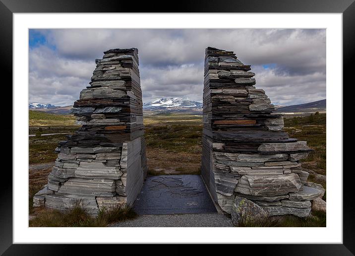 Dovrefjell Monument Framed Mounted Print by Thomas Schaeffer