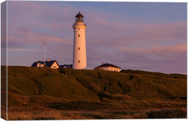 Sunset at the lighthouse Canvas Print by Thomas Schaeffer