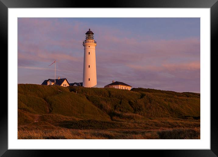 Sunset at the lighthouse Framed Mounted Print by Thomas Schaeffer