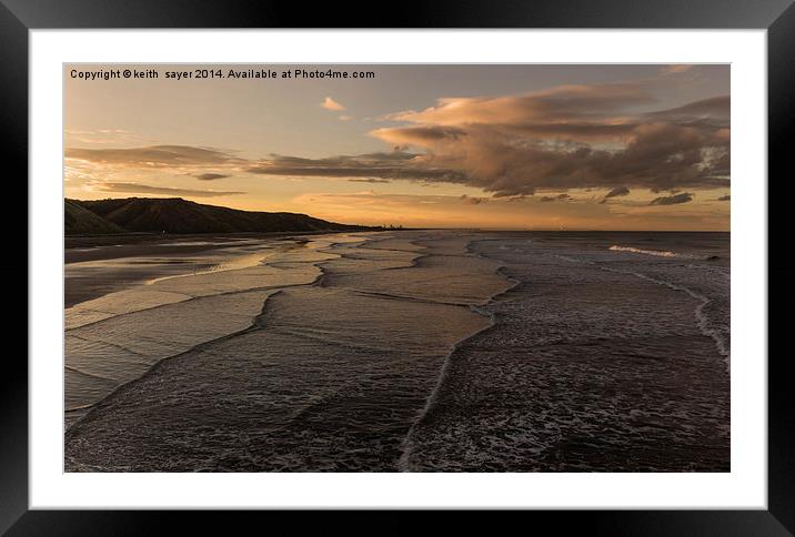  The Long Waves Framed Mounted Print by keith sayer