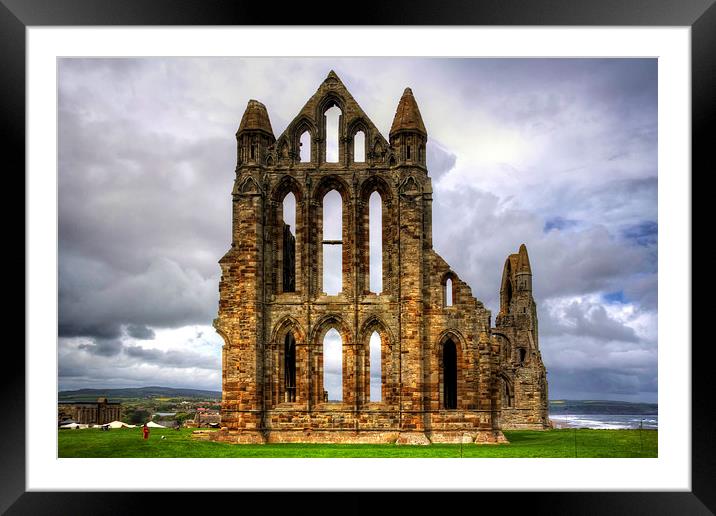 Whitby Abbey Remains Framed Mounted Print by Tom Gomez