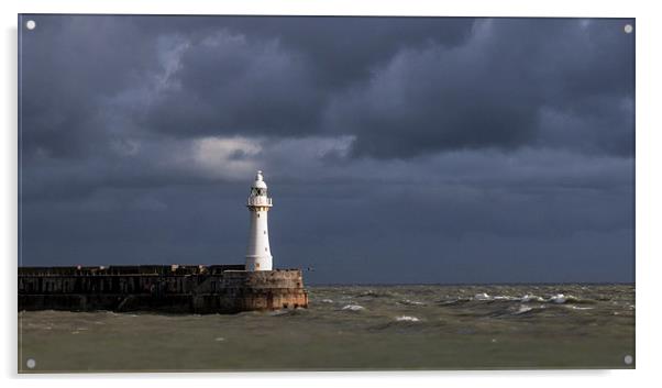  Dover Lighthouse Acrylic by Ian Hufton